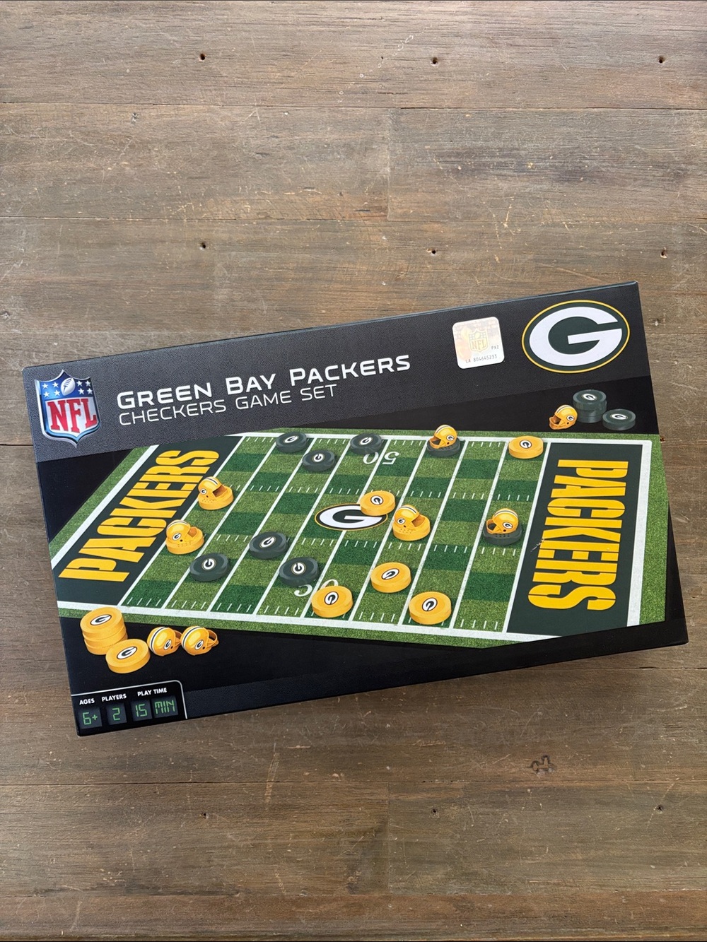 NFL Green Bay Packers checkers game set